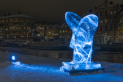 SOURCE, ice sculpture, Uppsala Sweden